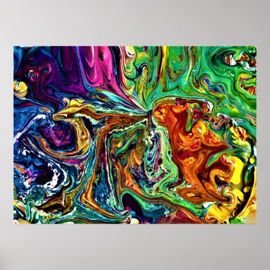 抽象芸術カラー勉強1, ポスター (正面)