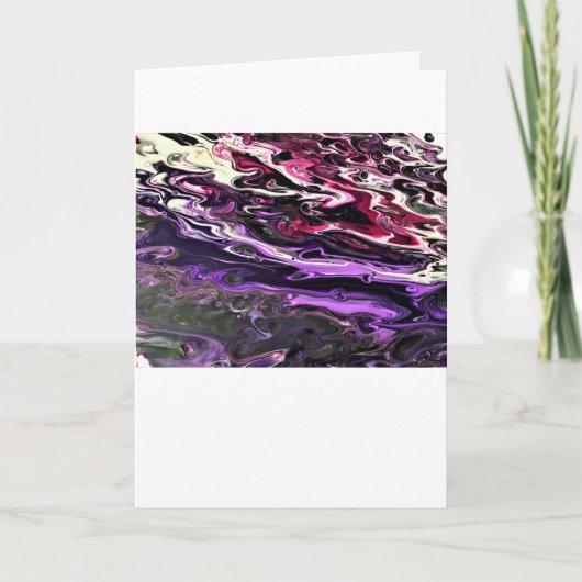 抽象芸術カラー勉強201、カード カード (正面)