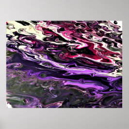 抽象芸術カラー勉強201、 ポスター