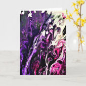 抽象芸術カラー勉強204、カード カード (黄色い花)