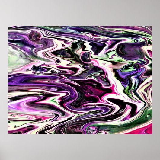 抽象芸術カラー勉強207、 ポスター (正面)