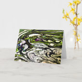 抽象芸術カラー勉強20、カード カード (黄色い花)