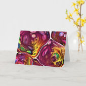 抽象芸術カラー勉強219、カード カード (黄色い花)