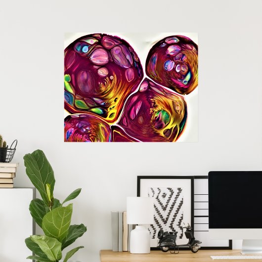 抽象芸術カラー勉強219, ポスター (ホームオフィス)