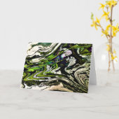 抽象芸術カラー勉強21、カード カード (黄色い花)