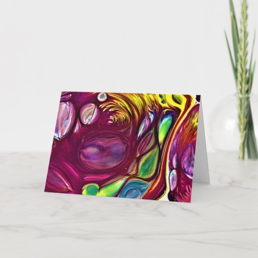 抽象芸術カラー勉強220、カード カード (正面)