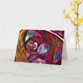 抽象芸術カラー勉強221、カード カード (黄色い花)