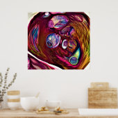 抽象芸術カラー勉強221、 ポスター (キッチン)