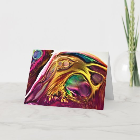 抽象芸術カラー勉強222、カード カード (正面)