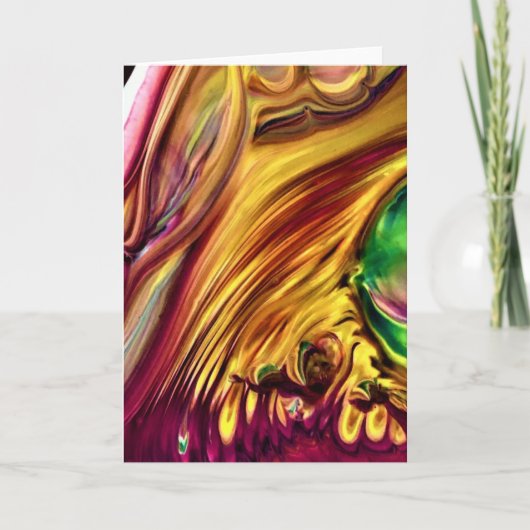 抽象芸術カラー勉強223、カード カード (正面)