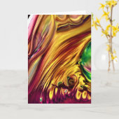 抽象芸術カラー勉強223、カード カード (黄色い花)