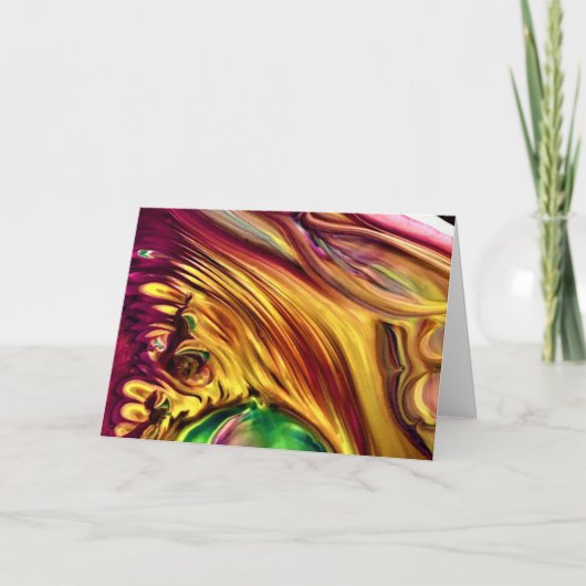 抽象芸術カラー勉強223、カード カード (正面)