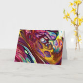 抽象芸術カラー勉強225、カード カード (黄色い花)