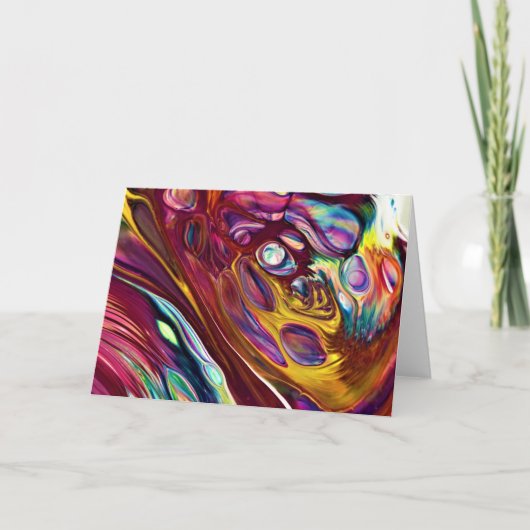 抽象芸術カラー勉強225、カード カード (正面)