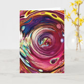 抽象芸術カラー勉強227、カード カード (黄色い花)