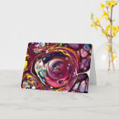 抽象芸術カラー勉強228、カード カード (黄色い花)