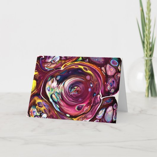 抽象芸術カラー勉強228、カード カード (正面)