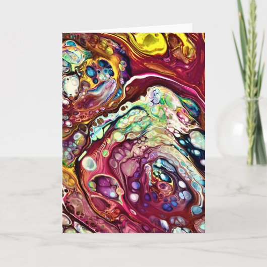 抽象芸術カラー勉強230、カード カード (正面)