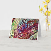 抽象芸術カラー勉強231、カード カード (黄色い花)