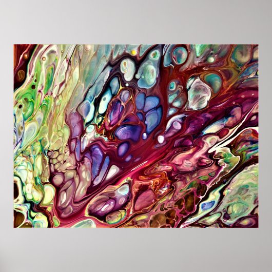 抽象芸術カラー勉強231、 ポスター (正面)