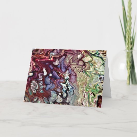 抽象芸術カラー勉強232、カード カード (正面)