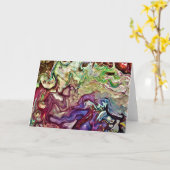 抽象芸術カラー勉強233、カード カード (黄色い花)