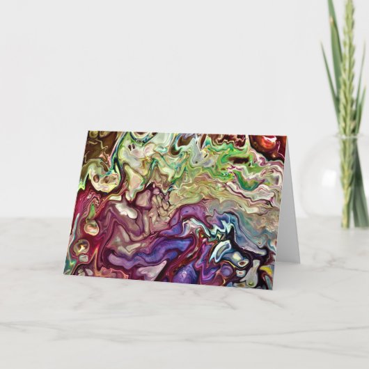 抽象芸術カラー勉強233、カード カード (正面)