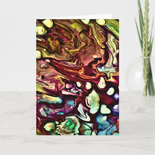 抽象芸術カラー勉強234、カード カード (正面)