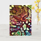 抽象芸術カラー勉強234、カード カード (黄色い花)