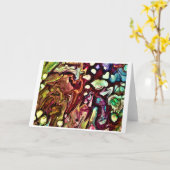 抽象芸術カラー勉強234、カード カード (黄色い花)