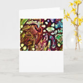 抽象芸術カラー勉強234、カード カード (黄色い花)