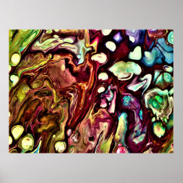 抽象芸術カラー勉強234、 ポスター