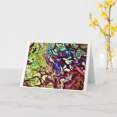 抽象芸術カラー勉強235、カード カード (黄色い花)