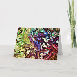 抽象芸術カラー勉強235、カード カード