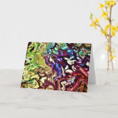 抽象芸術カラー勉強235、カード カード (黄色い花)