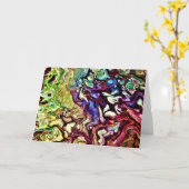 抽象芸術カラー勉強235、カード カード (黄色い花)