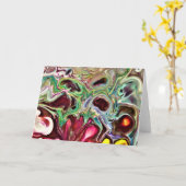 抽象芸術カラー勉強237、カード カード (黄色い花)