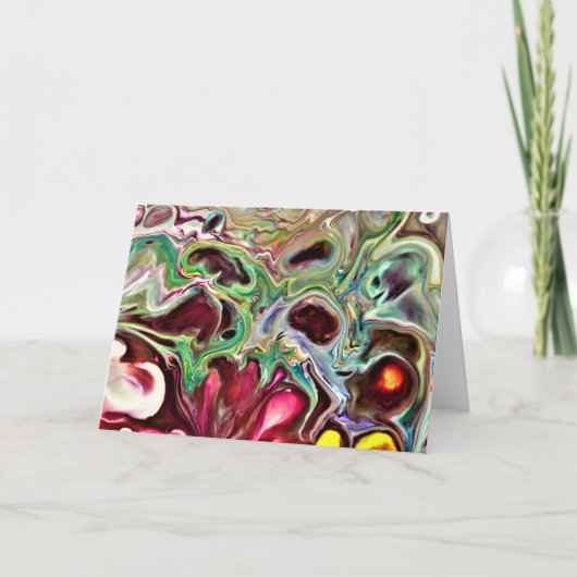 抽象芸術カラー勉強237、カード カード (正面)