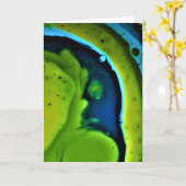 抽象芸術カラー勉強240、カード カード (黄色い花)