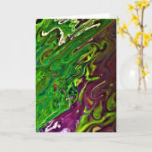 抽象芸術カラー勉強241、カード カード (黄色い花)