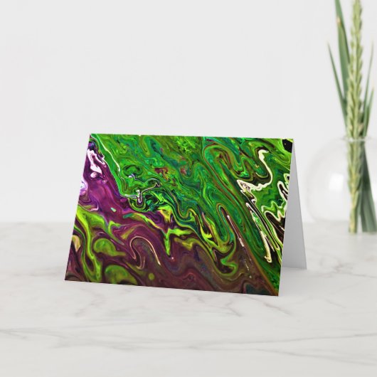 抽象芸術カラー勉強241、カード カード (正面)