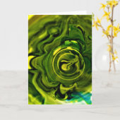 抽象芸術カラー勉強243、カード カード (黄色い花)