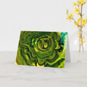 抽象芸術カラー勉強243、カード カード (黄色い花)