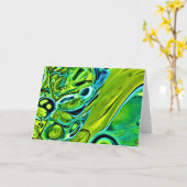 抽象芸術カラー勉強244、カード カード (黄色い花)