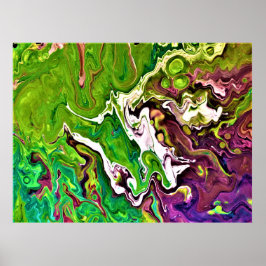 抽象芸術カラー勉強245、 ポスター