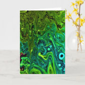 抽象芸術カラー勉強246、カード カード (黄色い花)