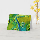 抽象芸術カラー勉強247、カード カード (黄色い花)