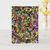 抽象芸術カラー勉強24、カード カード (黄色い花)