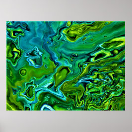 抽象芸術カラー勉強252、 ポスター