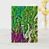 抽象芸術カラー勉強257、カード カード (黄色い花)